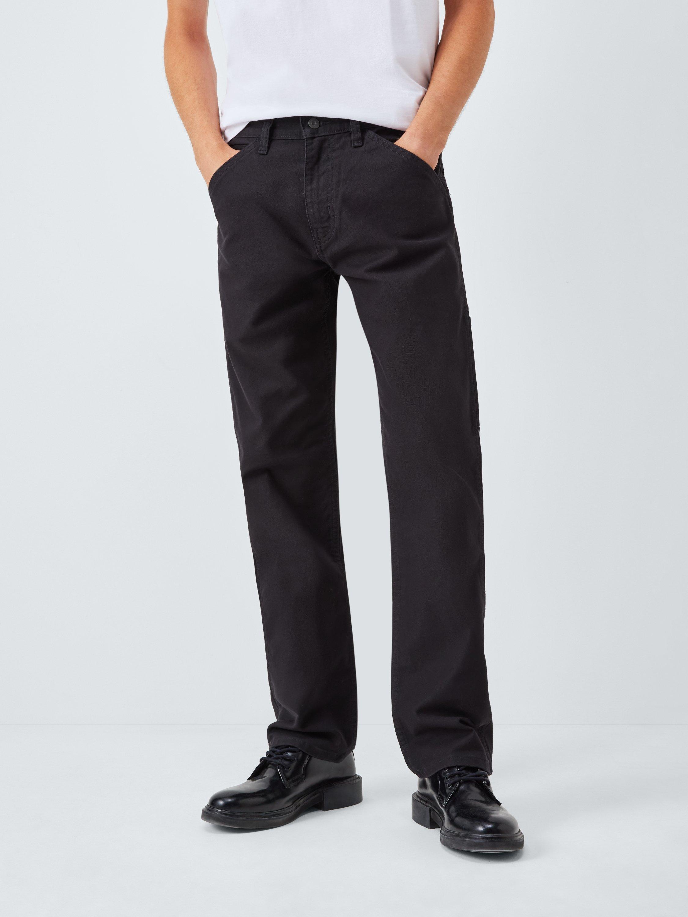 Levi's 505 Workwear Utility Trousers, Black Canvas