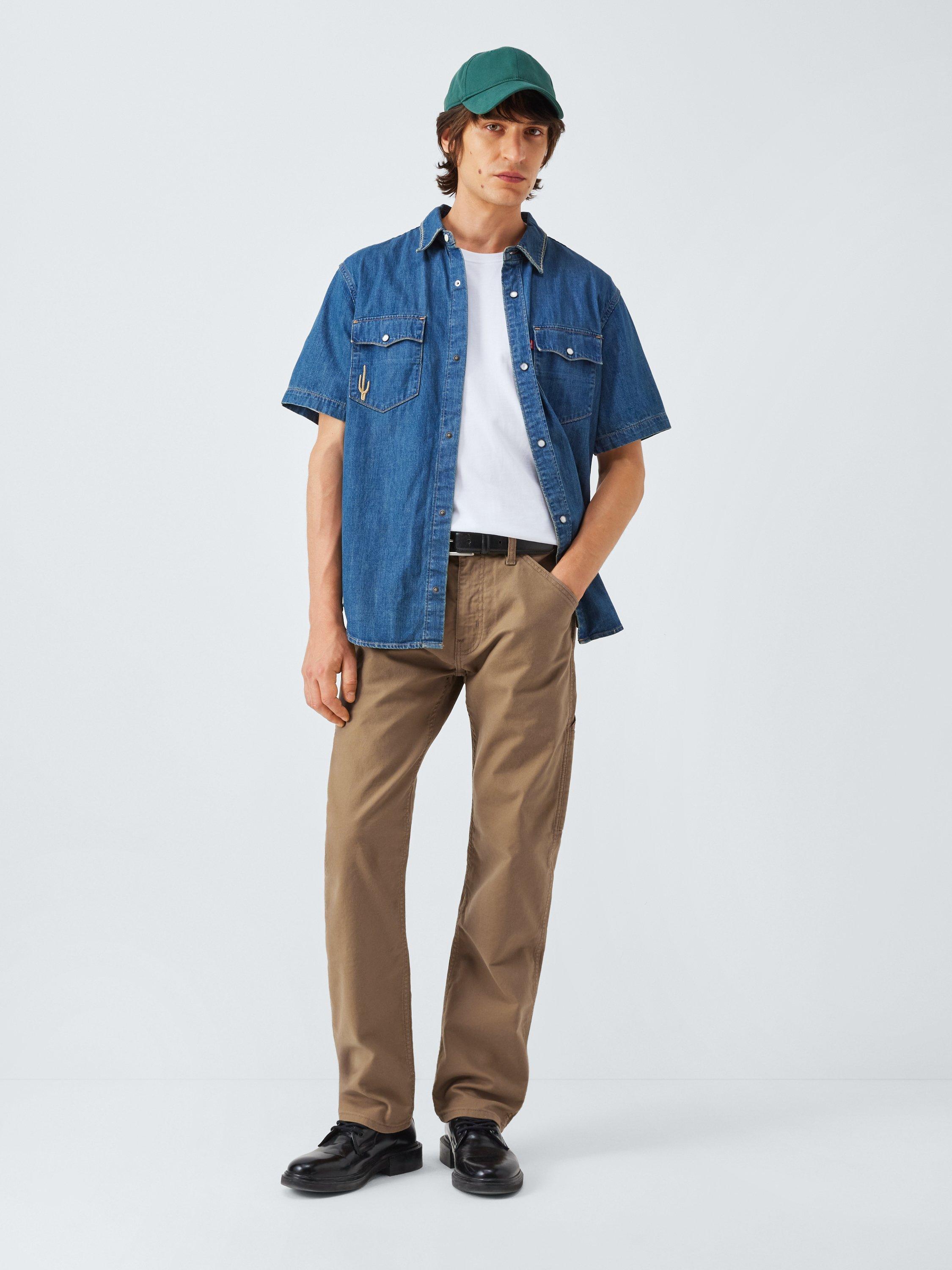 Product image 4 of 6, which shows Levi's 505 Workwear Utility Trousers, Ermine Canvas, 32R