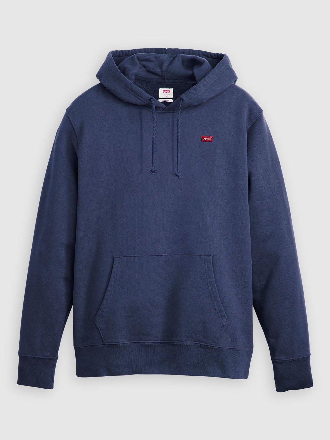 Product image 3 of 3, which shows Levi's Original Housemark Cotton Hoodie, Navy Blazer, S
