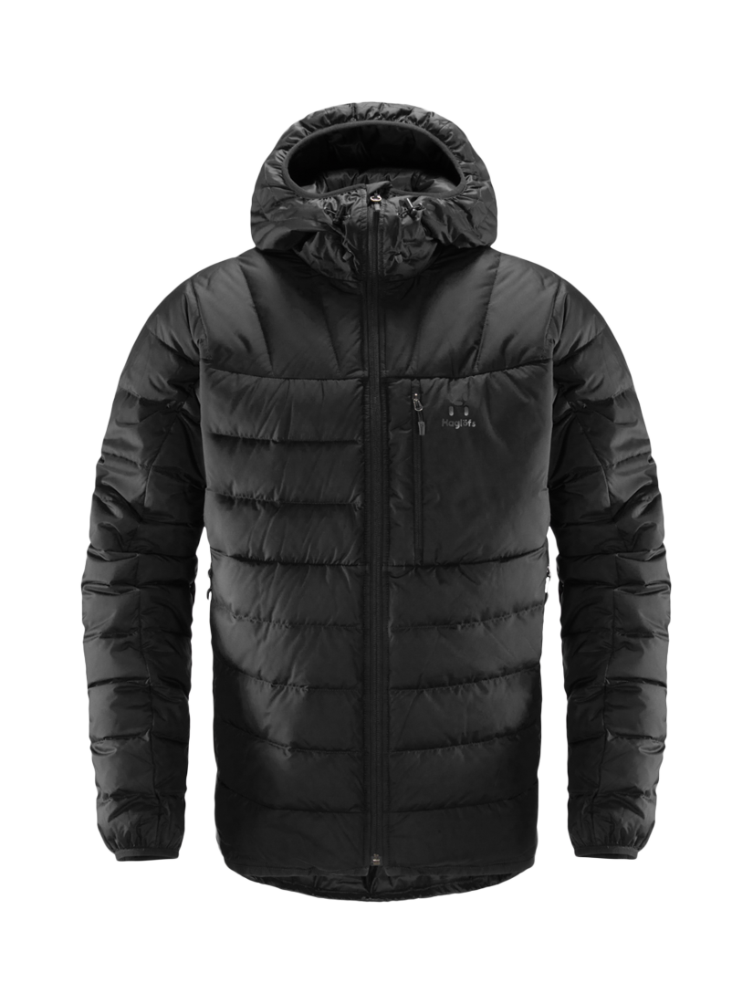 Product image 1 of 2, which shows Haglöfs Chill Hooded Down Jacket, True Black, S