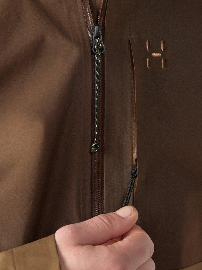 Product image 5 of 10, which shows Haglöfs Front Proof II Waterproof Jacket, Brown/Teak, XL