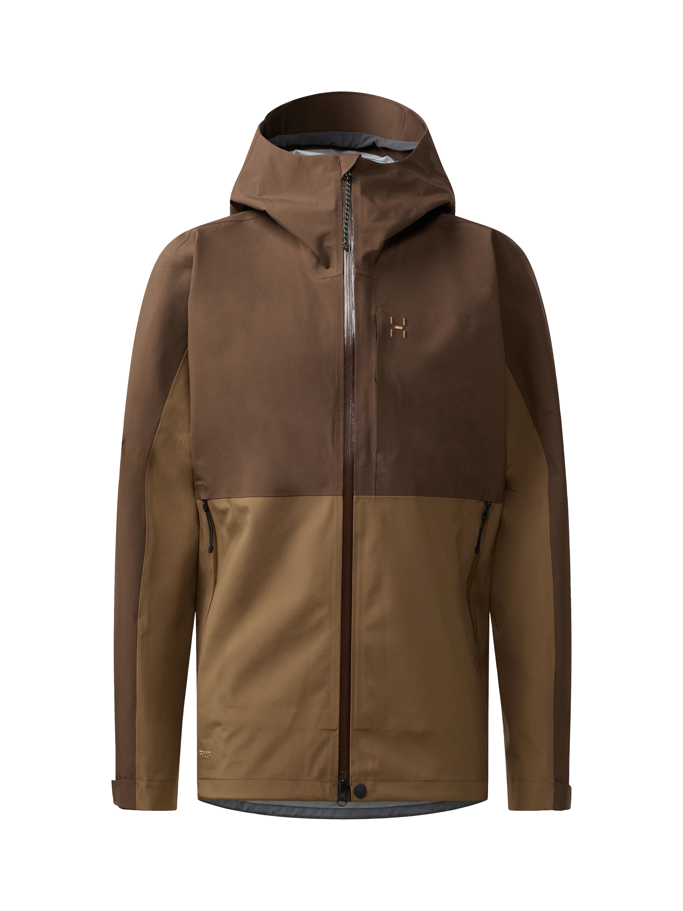 Product image 9 of 10, which shows Haglöfs Front Proof II Waterproof Jacket, Brown/Teak, XL