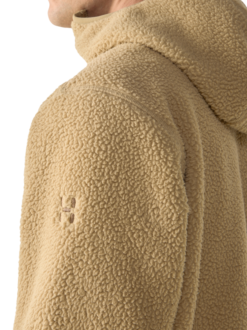 Product image 4 of 6, which shows Haglöfs Funas Pile Hooded Jacket, Oak Brown, L