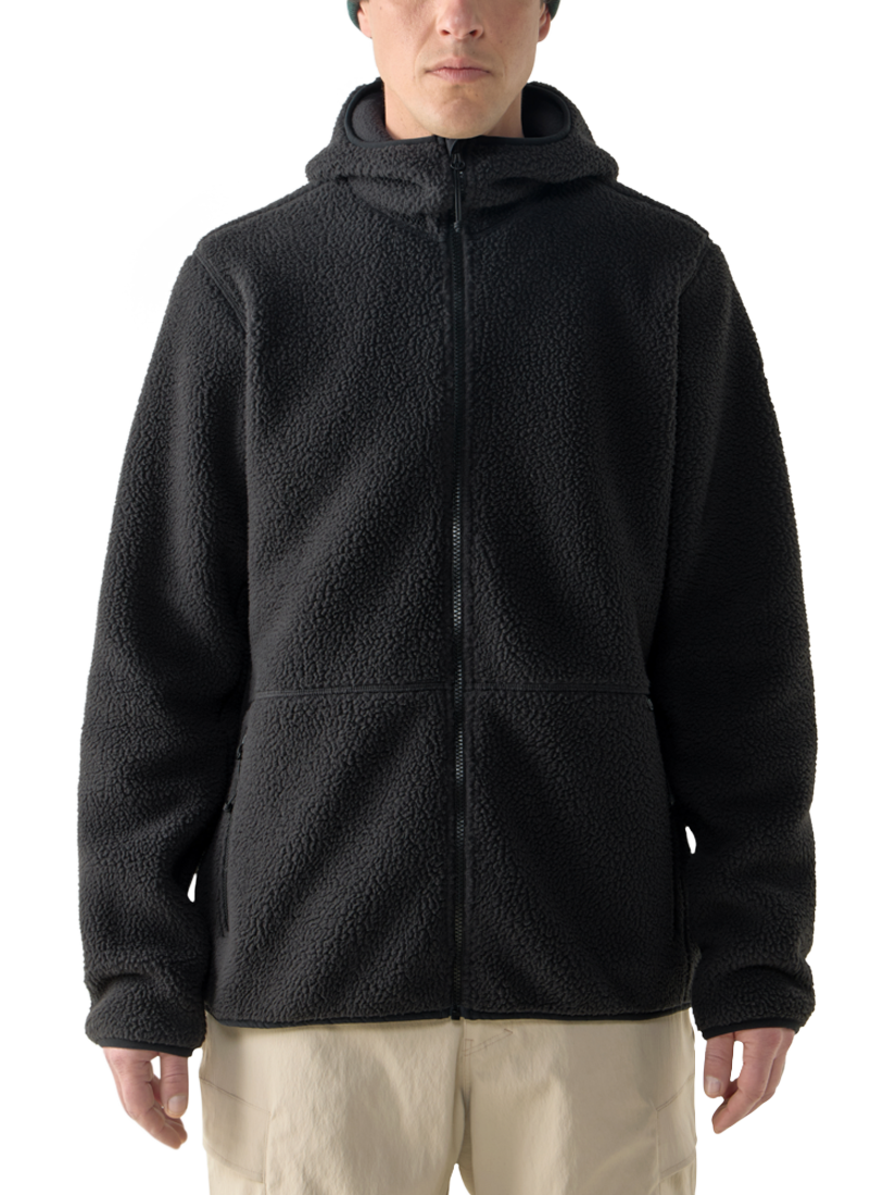 Product image 1 of 6, which shows Haglöfs Funas Pile Hooded Jacket, True Black, XL