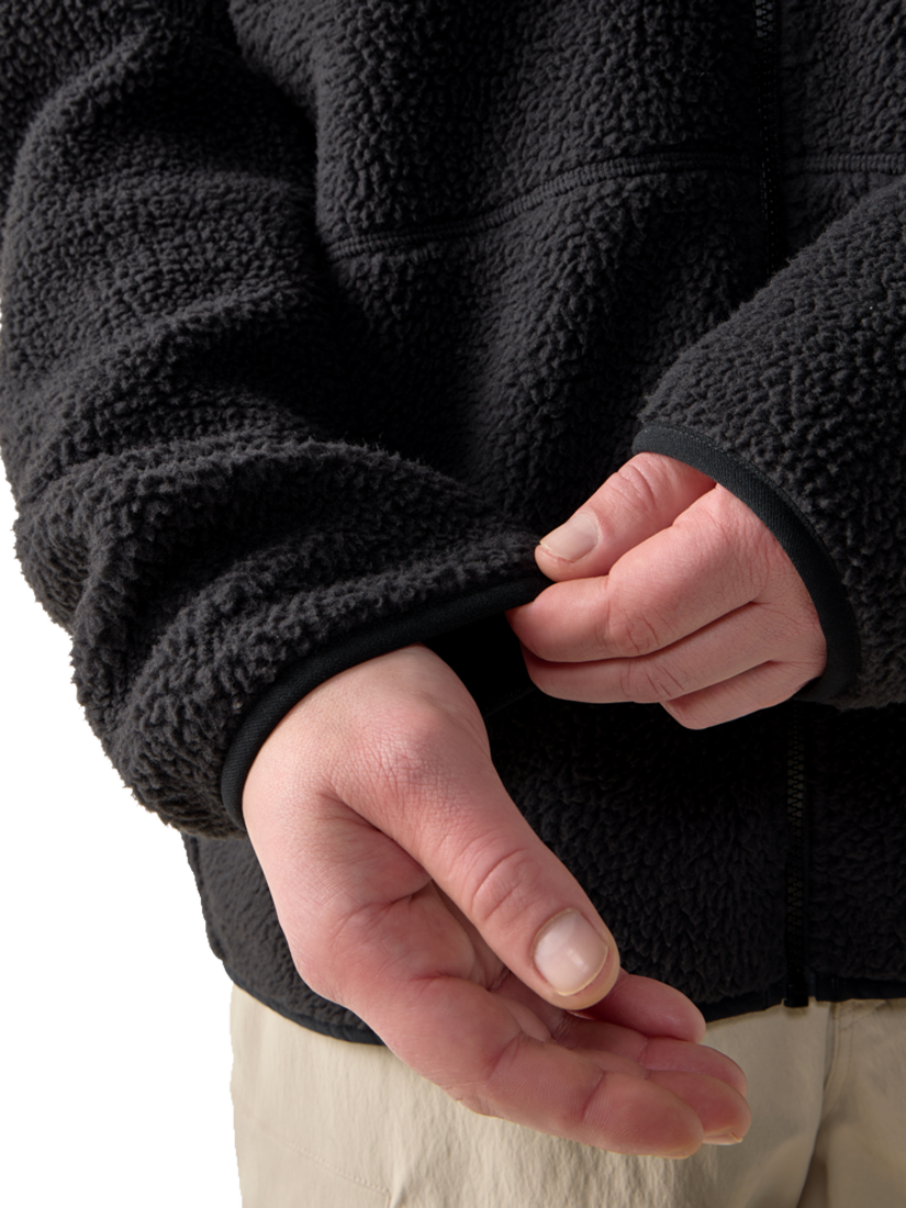 Product image 4 of 6, which shows Haglöfs Funas Pile Hooded Jacket, True Black, XL