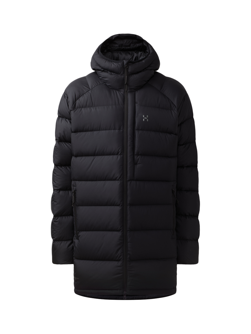 Product image 7 of 8, which shows Haglöfs Rosson Down Parka Jacket, True Black, S