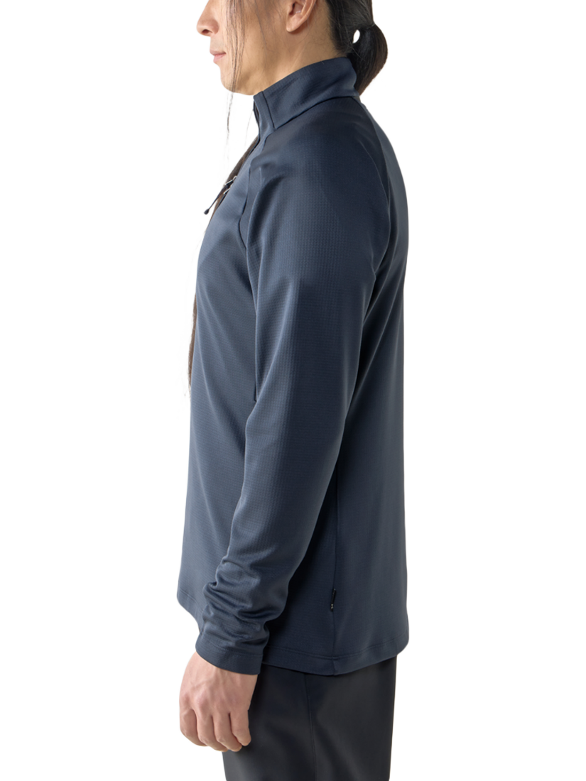 Product image 2 of 5, which shows Haglöfs Korp Mid Halfzip Midlayer Top, Tarn Blue, L