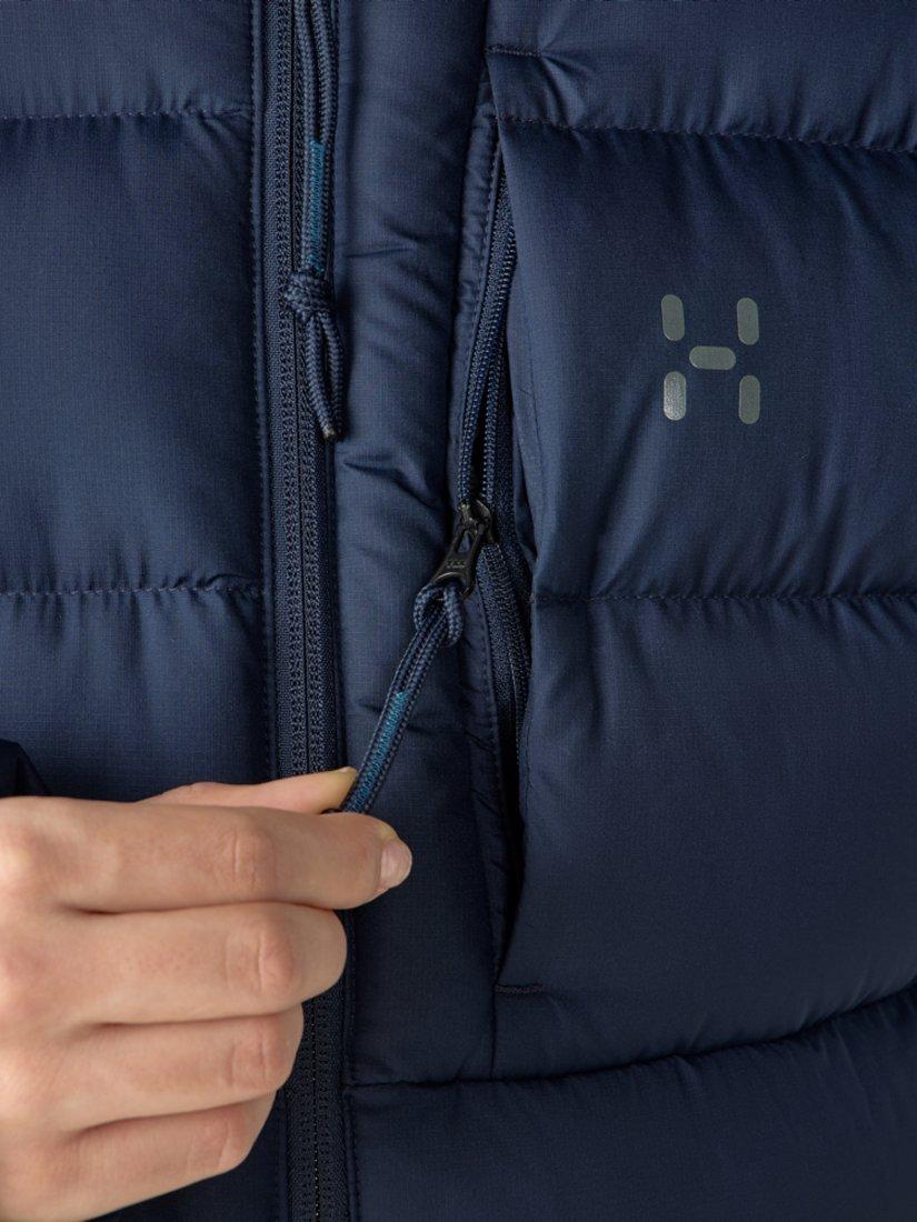 Product image 4 of 8, which shows Haglöfs Rosson Down Parka Jacket, Tarn Blue, M