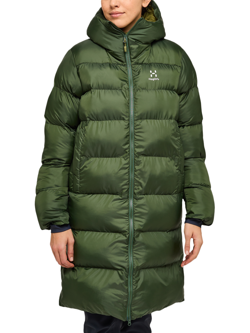 Product image 1 of 7, which shows Haglöfs Mimic II Parka Jacket, Seaweed Green, XS