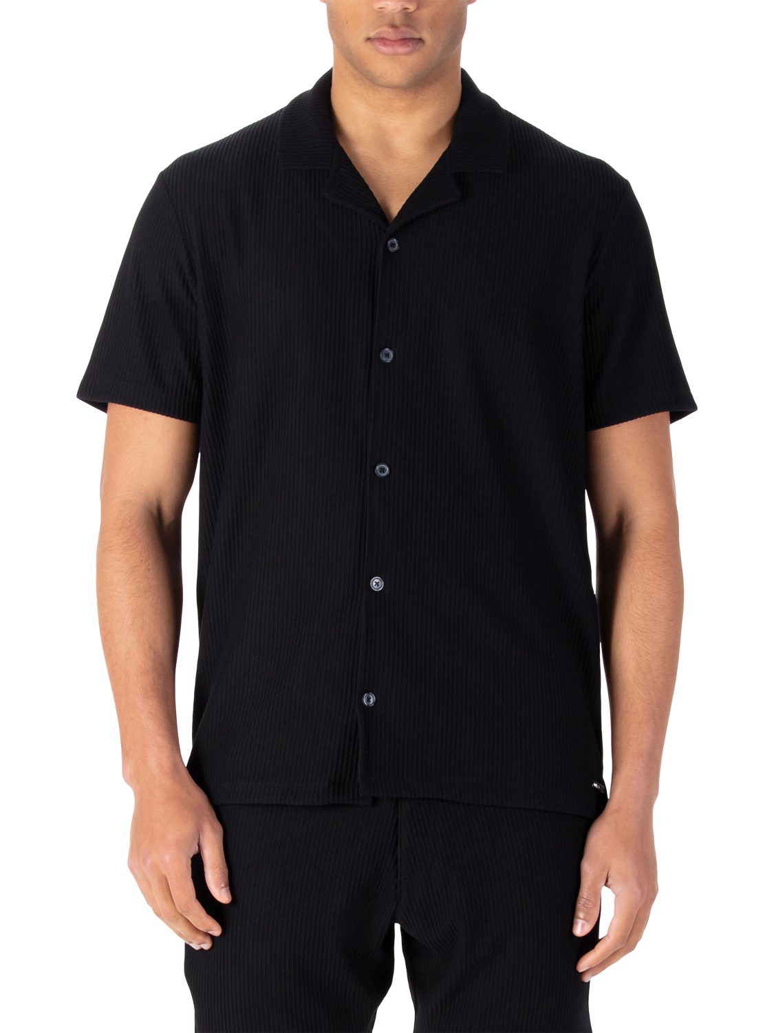 Product image 1 of 6, which shows LUKE 1977 Gwithian Regular Fit Shirt, Black, S
