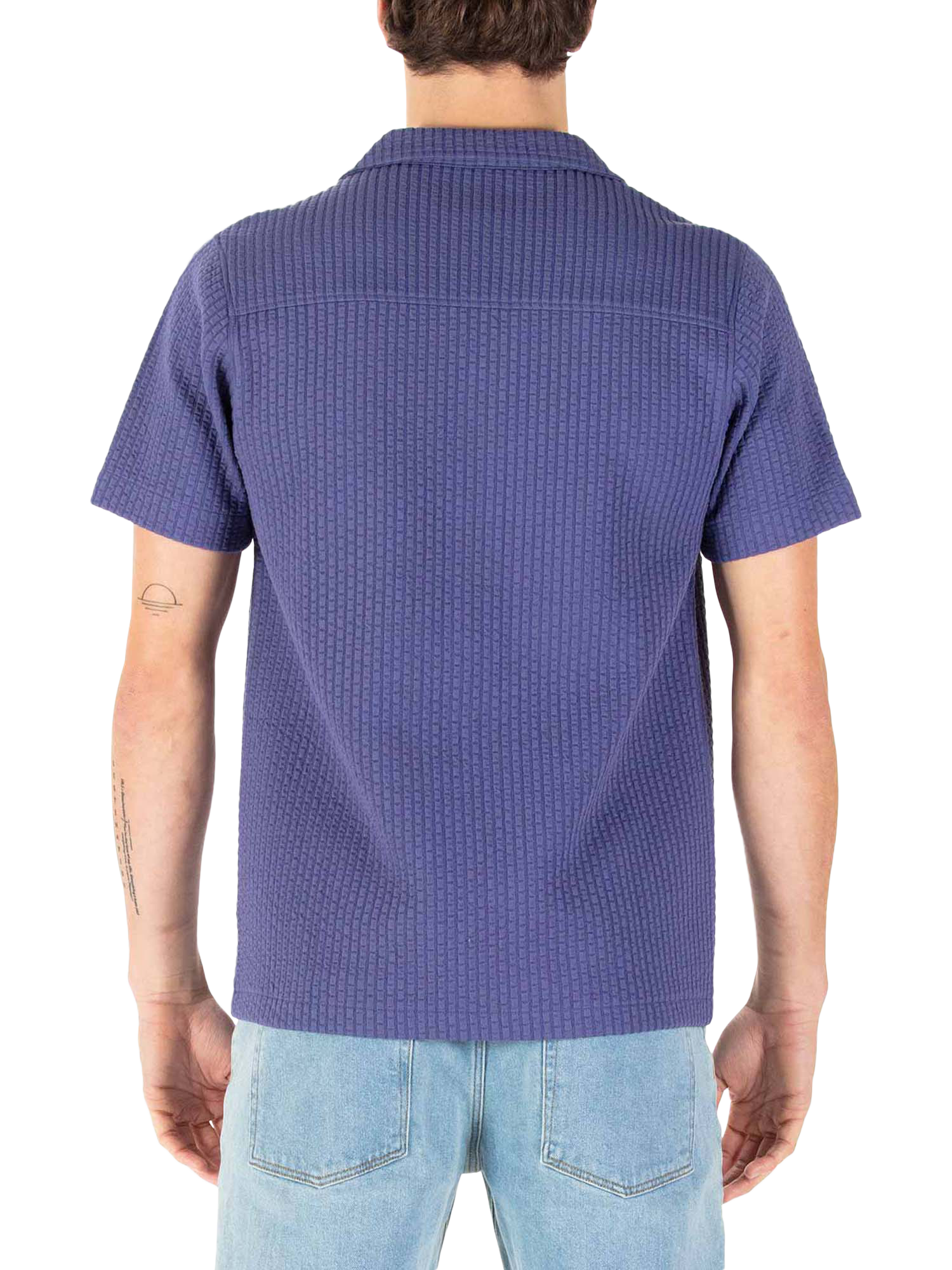 Product image 2 of 6, which shows LUKE 1977 Los Chiles Short Sleeve Shirt, Future Dusk, S