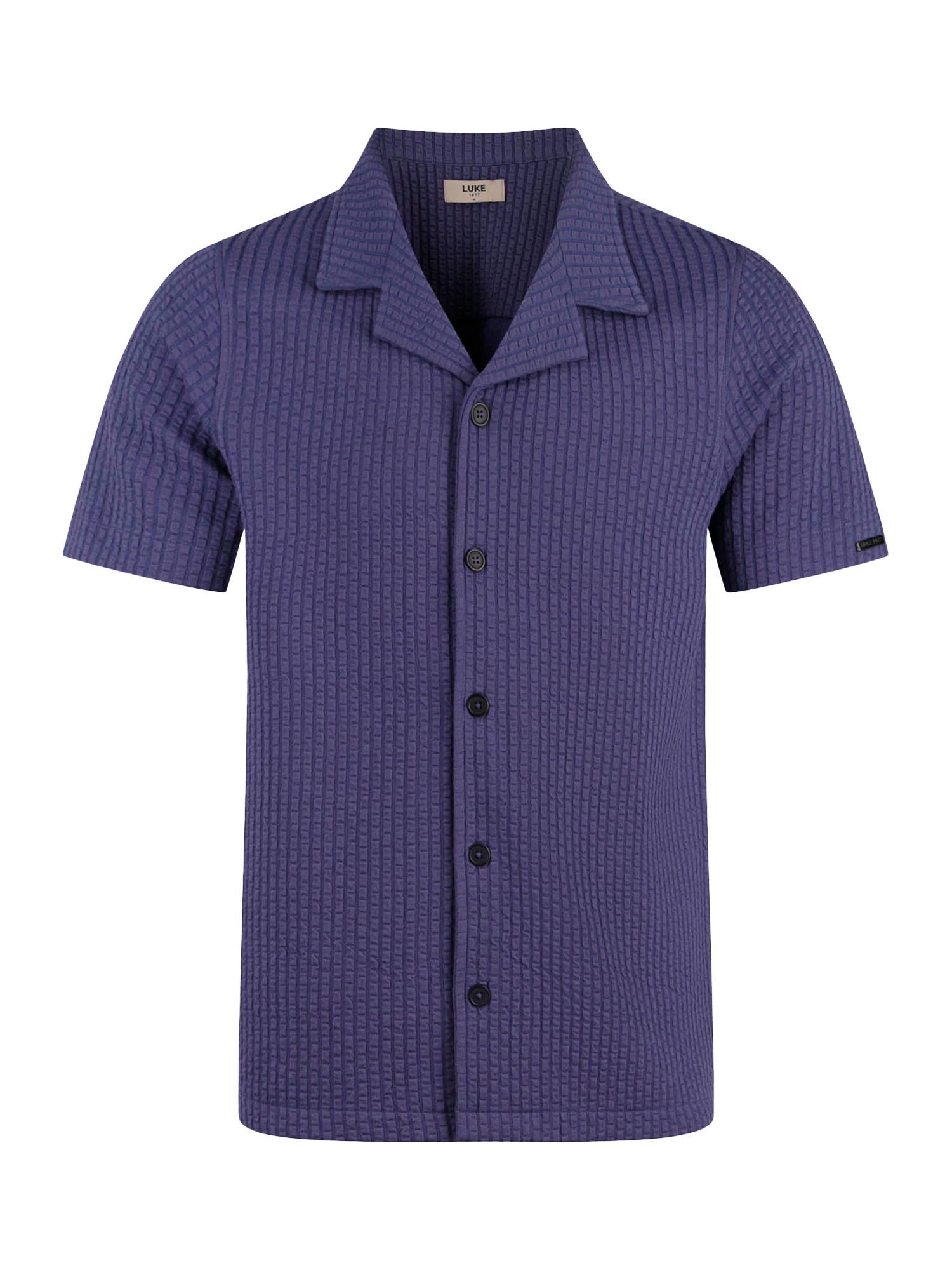 Product image 4 of 6, which shows LUKE 1977 Los Chiles Short Sleeve Shirt, Future Dusk, S