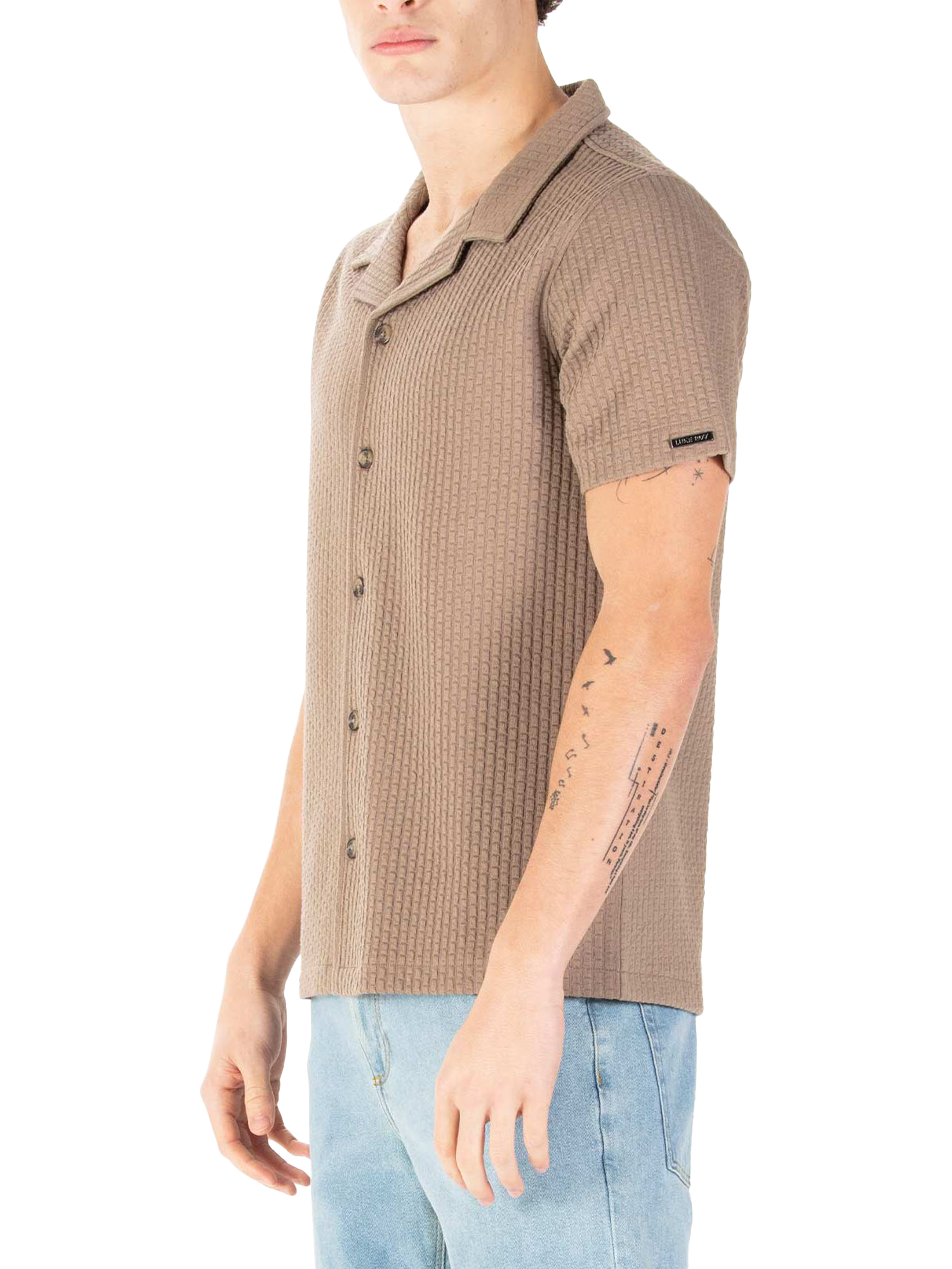 Product image 3 of 6, which shows LUKE 1977 Los Chiles Short Sleeve Shirt, Hardnut, S
