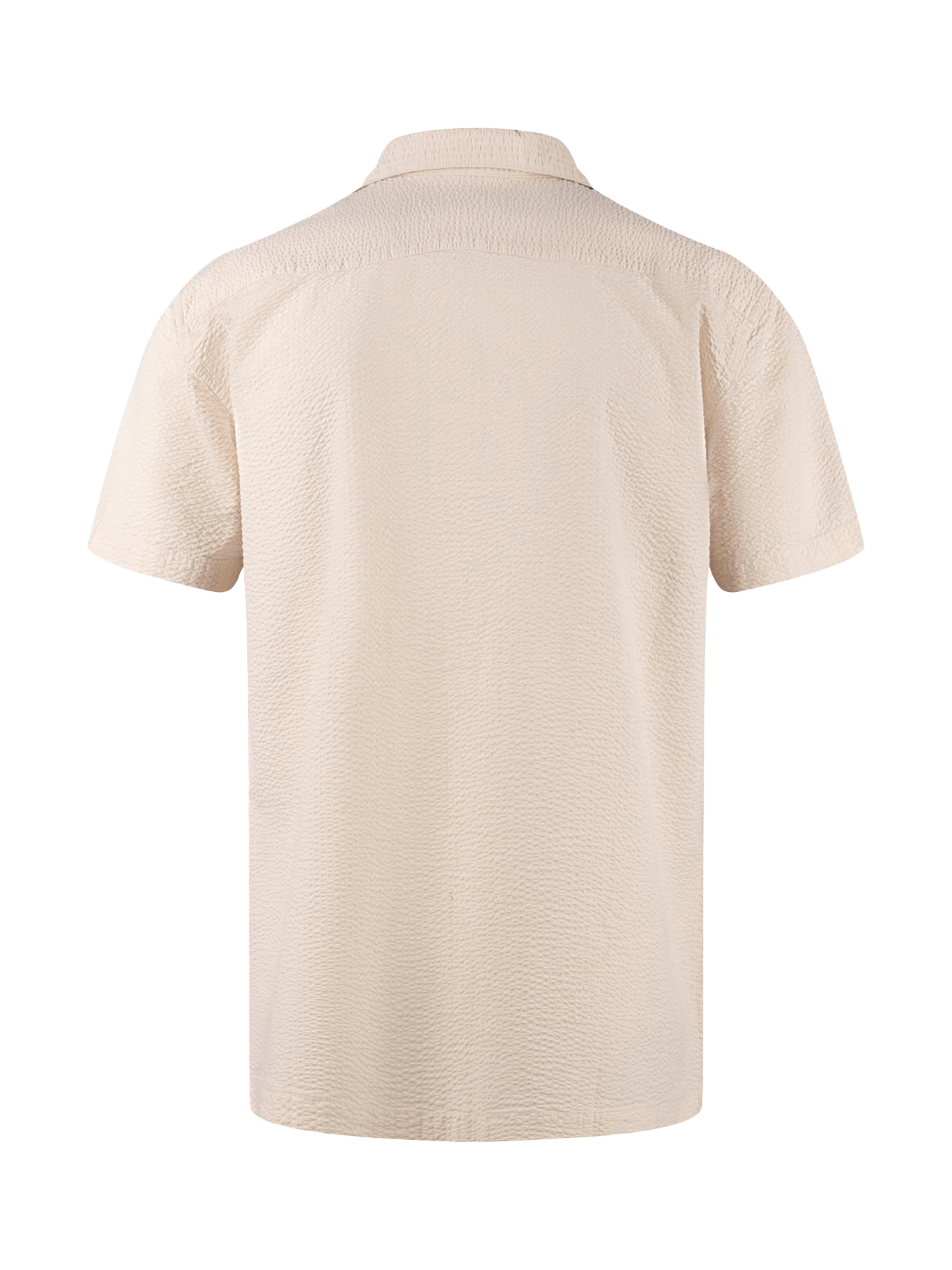 Product image 5 of 7, which shows LUKE 1977 Millook Cotton Short Sleeve Shirt, Dark Ecru, S
