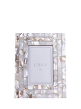 Libra Interiors Mother of Pearl Photo Frame, White