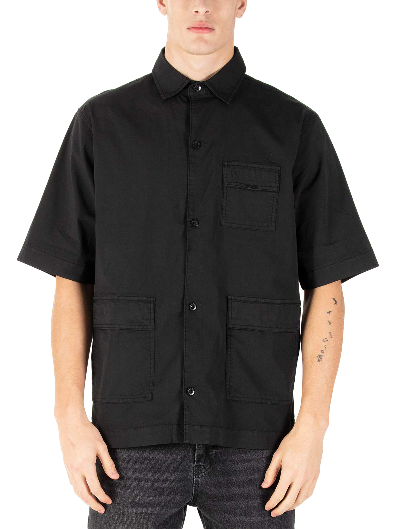 Product image 1 of 6, which shows LUKE 1977 Yedra Short Sleeve Shirt, Black, S