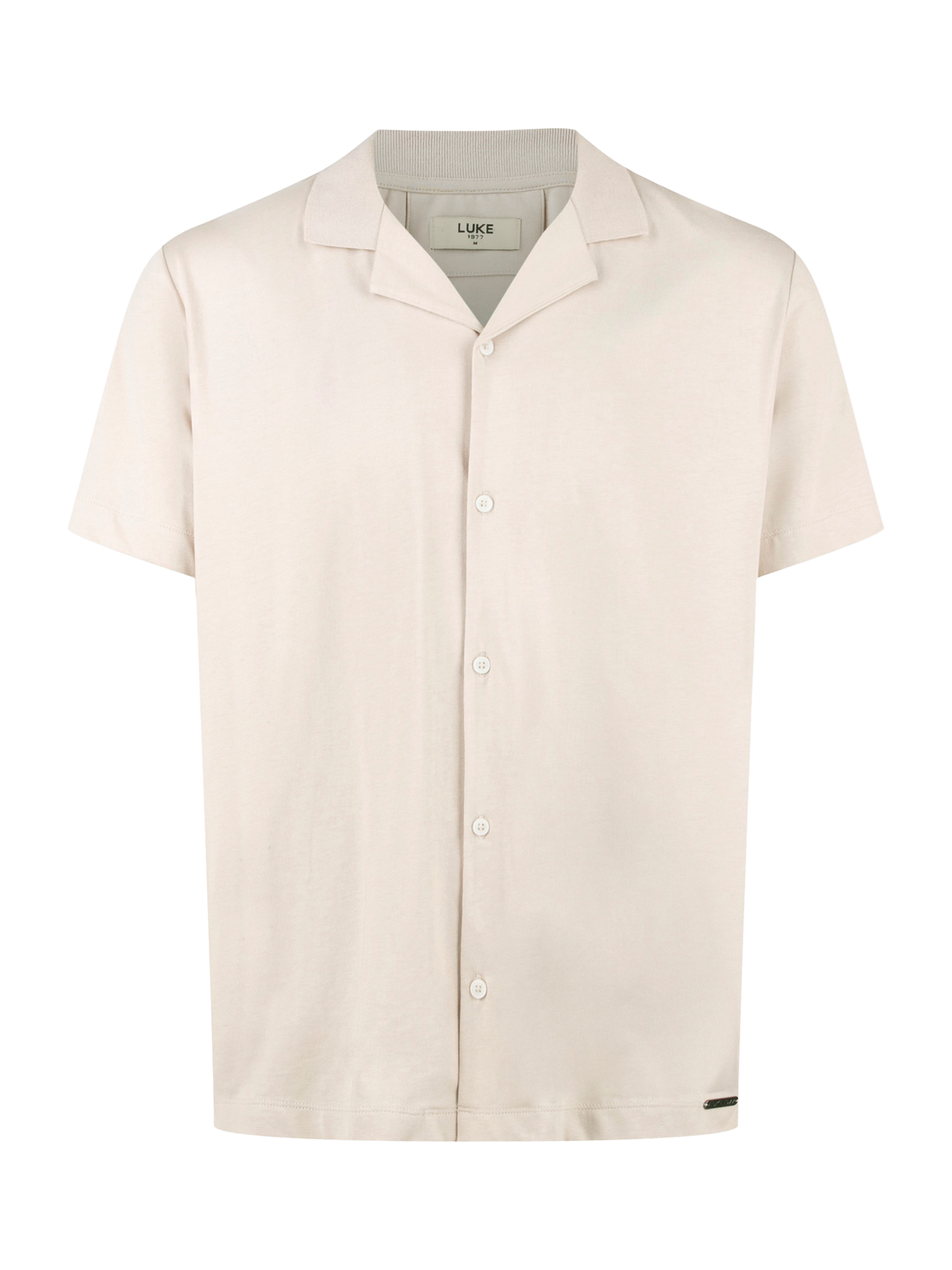 Product image 4 of 6, which shows LUKE 1977 Perranporth Cotton Regular Fit Shirt, Dark Ecru, S