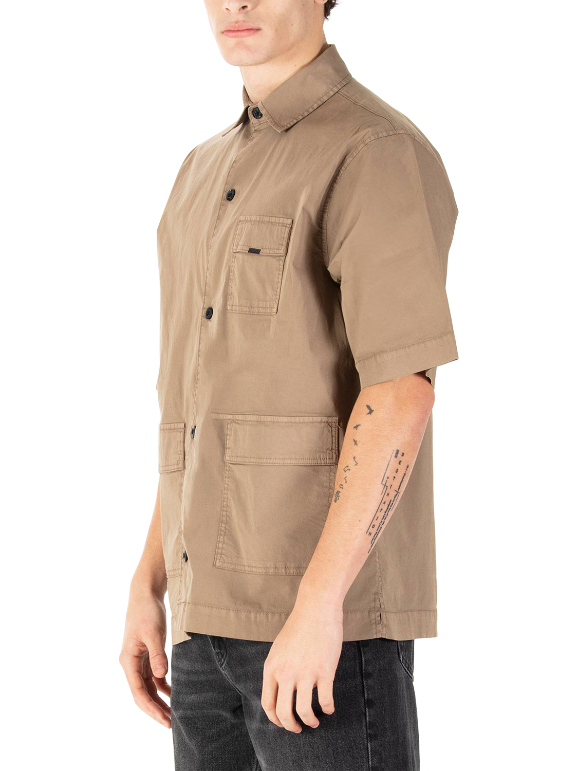 Product image 3 of 6, which shows LUKE 1977 Yedra Short Sleeve Shirt, Hard Nut, S