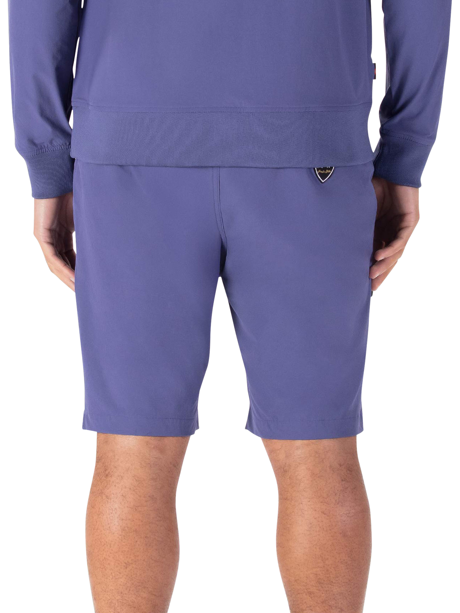 Product image 2 of 7, which shows LUKE 1977 Acetate Cargo Shorts, Future Dusk, S