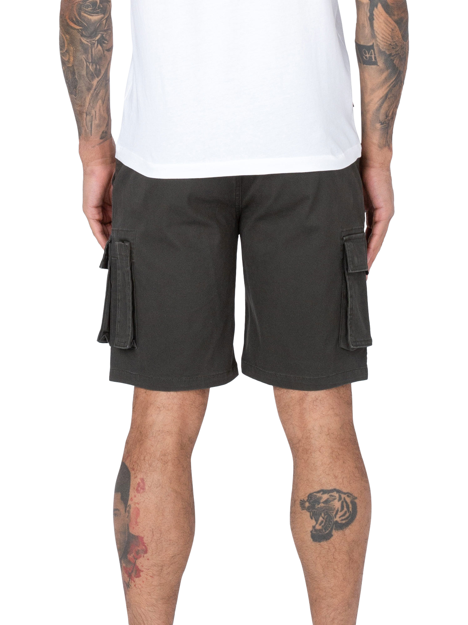 Product image 2 of 6, which shows LUKE 1977 Club Future Cargo Shorts, Rifle Green, 28