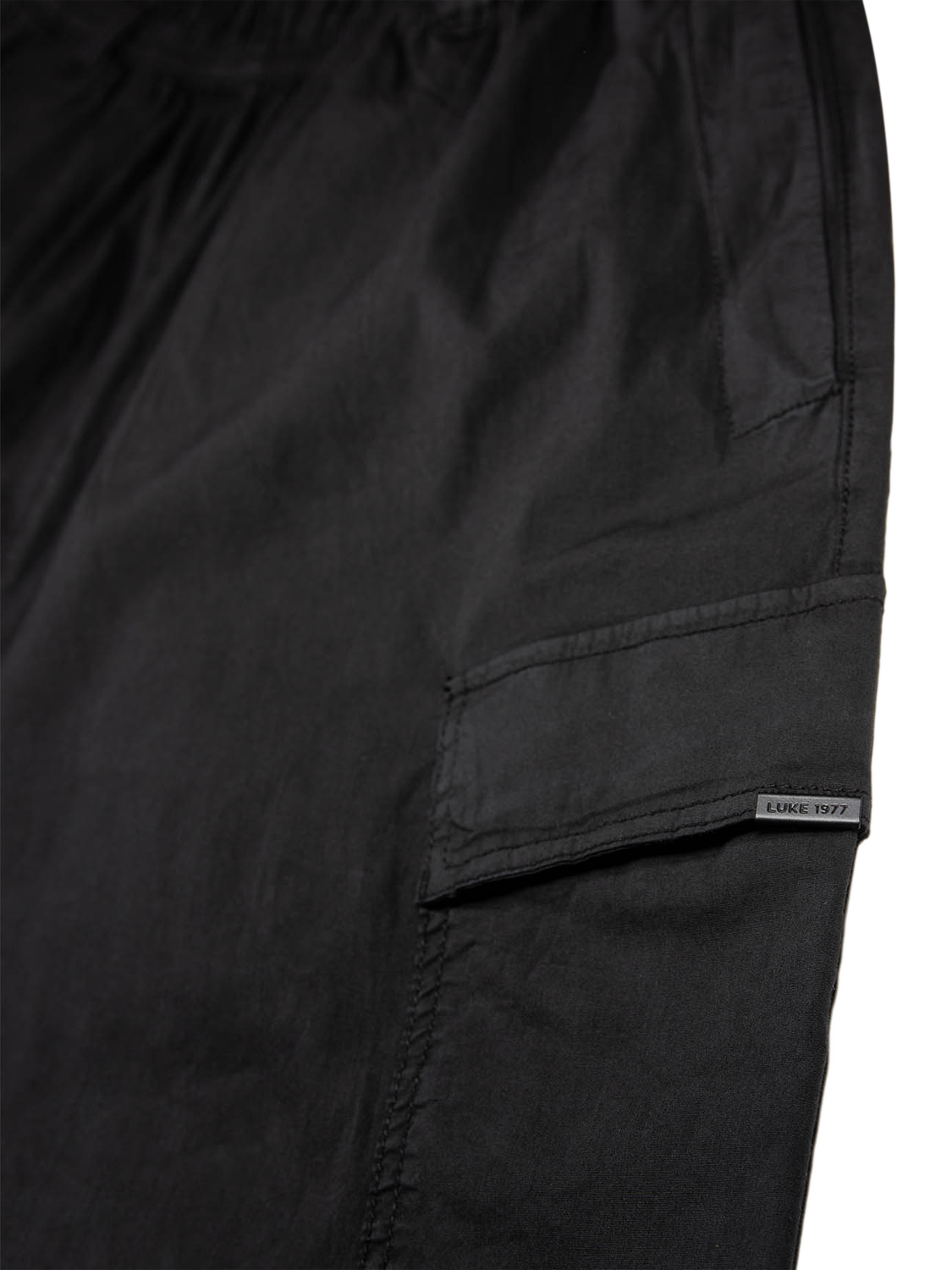 Product image 7 of 7, which shows LUKE 1977 Cerro Redondo Cargo Trousers, Black, S