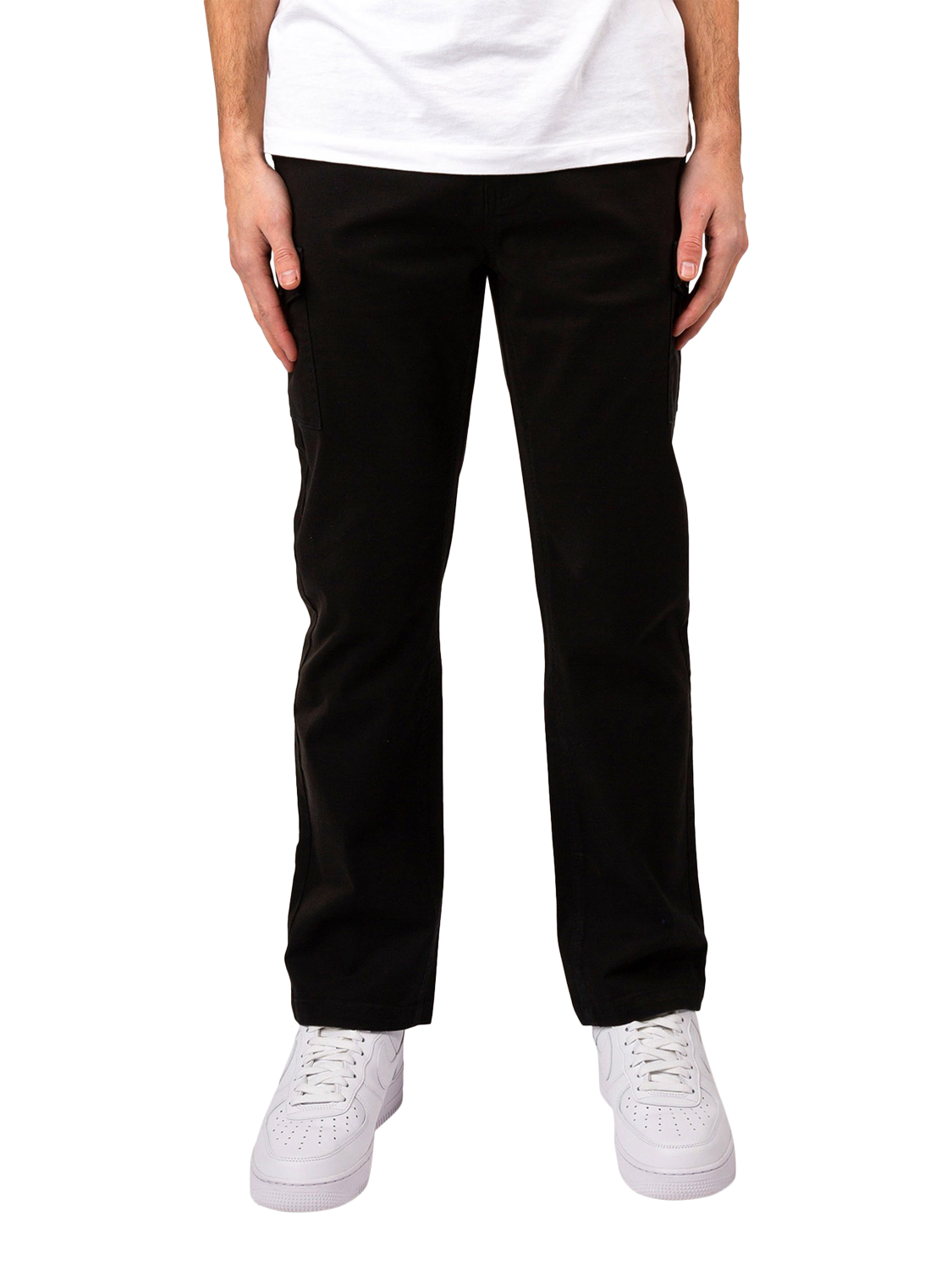 Product image 1 of 4, which shows LUKE 1977 Future Cargo Trousers, Black, S
