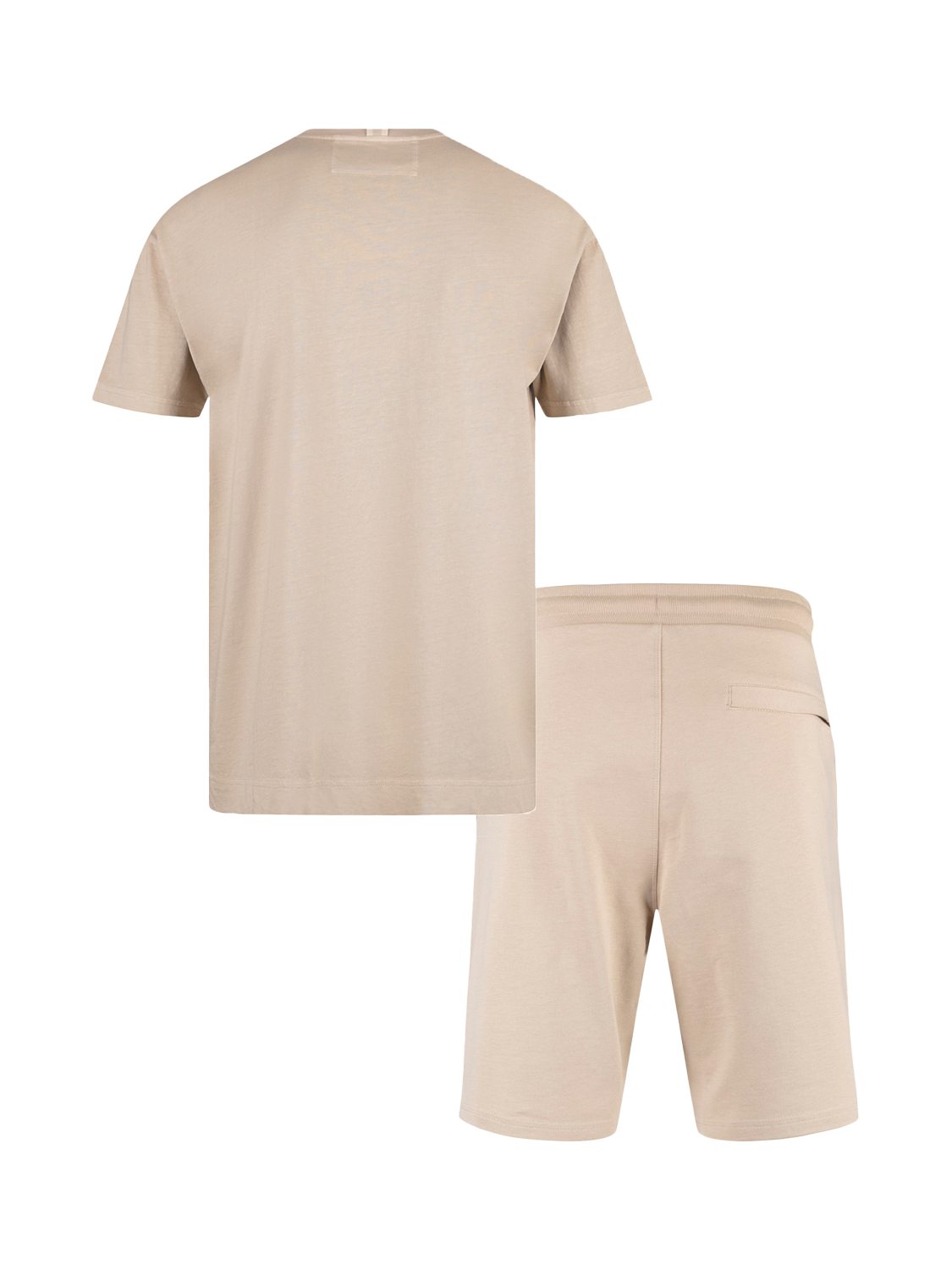 Product image 5 of 5, which shows LUKE 1977 Logic Cotton Regular Fit Short Sleeve T-Shirt & Sweat Shorts Set, Stone, S