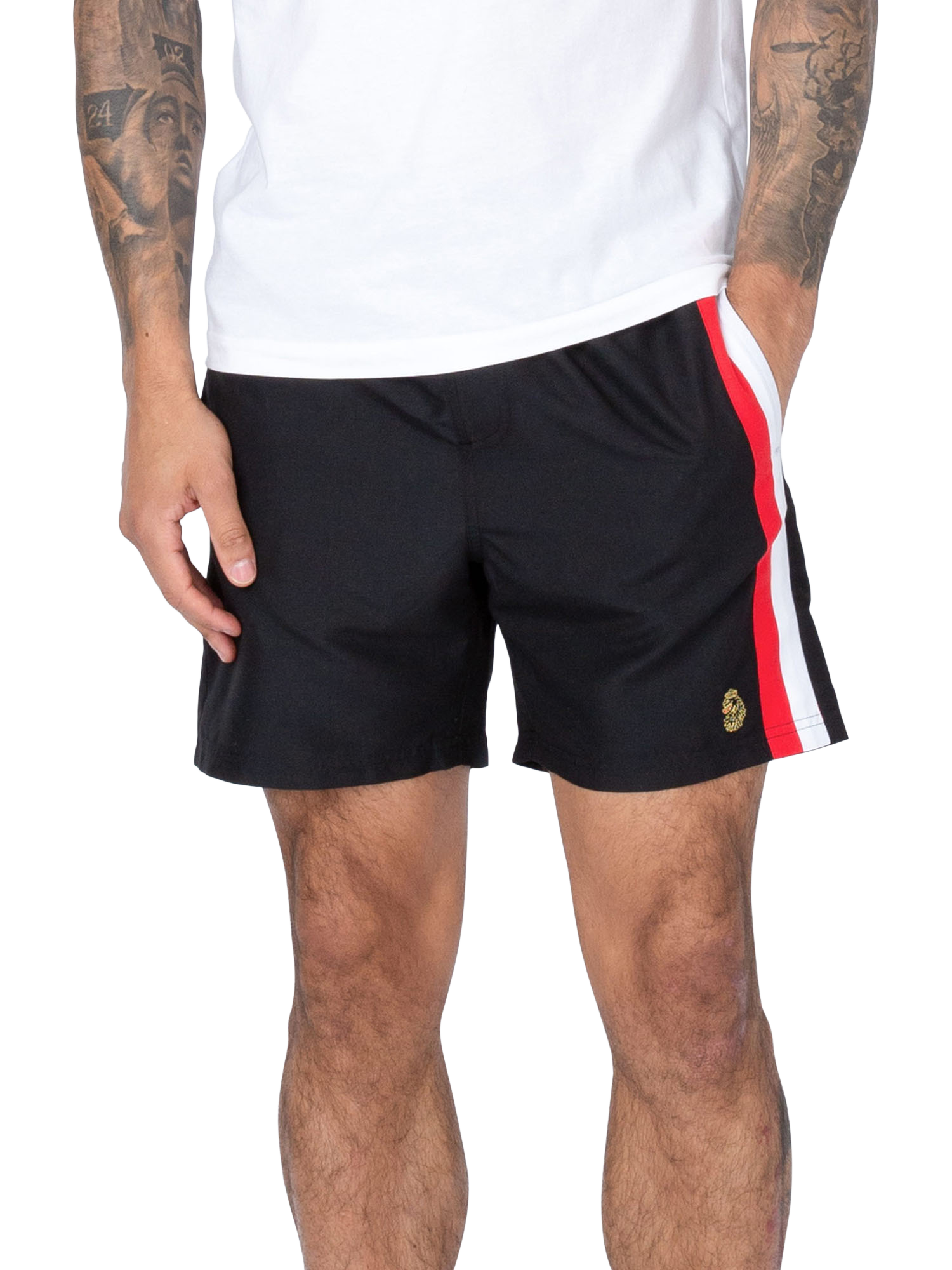 Product image 1 of 7, which shows LUKE 1977 Cabo San 2 Swim Shorts, Black, S