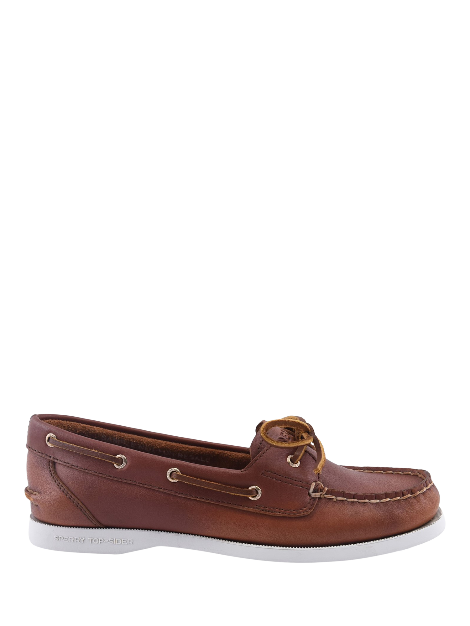 Product image 1 of 4, which shows Sperry Authentic Original 1 Eye Boat Shoes, Brown, 2.5