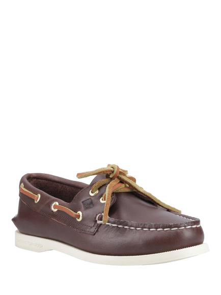 Sperry Authentic Original 2 Eye Boat Shoes, Brown - view 2, Brown