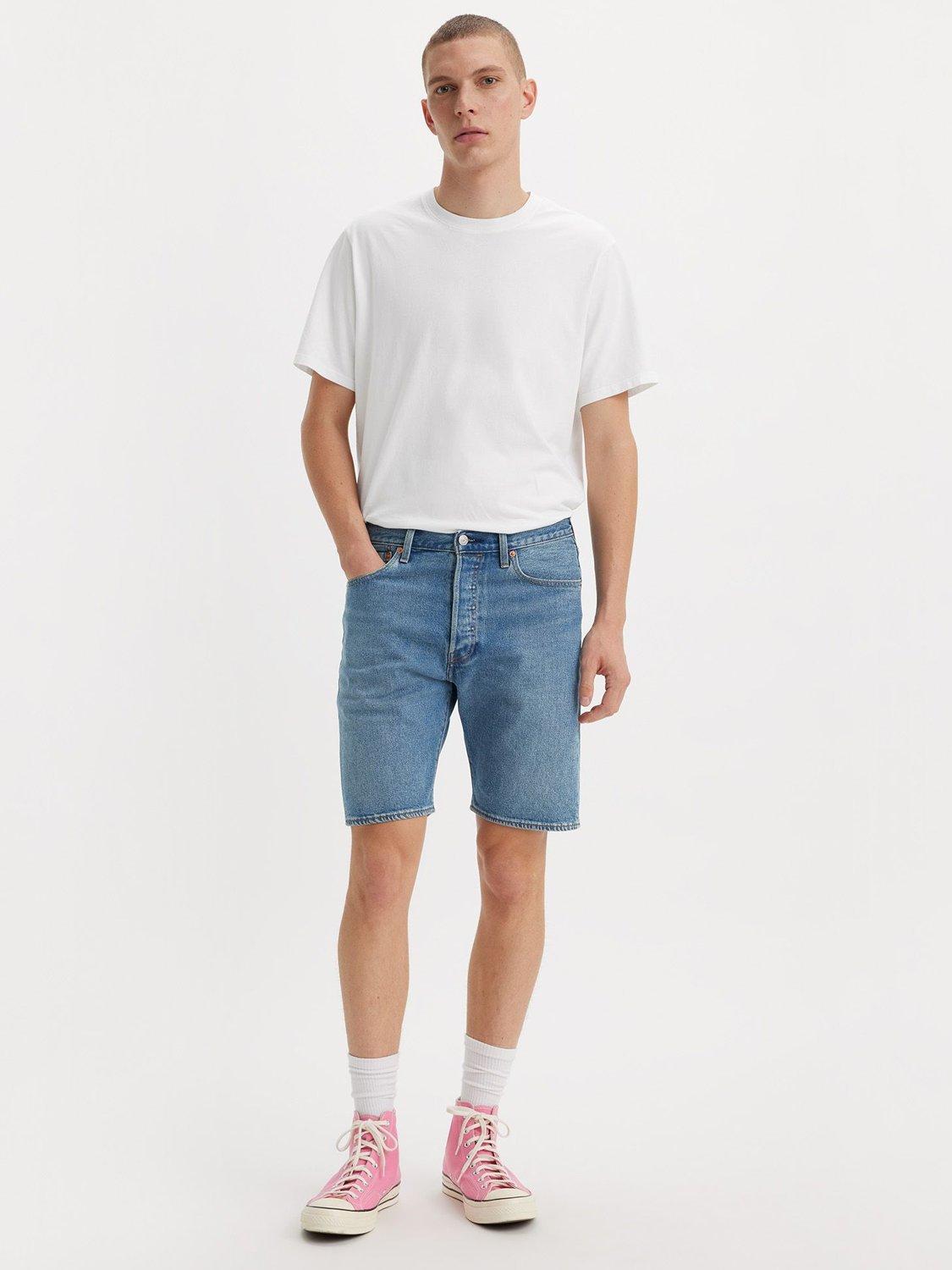 Product image 1 of 4, which shows Levi's 501 Denim Shorts, 9am On Battery, 30R