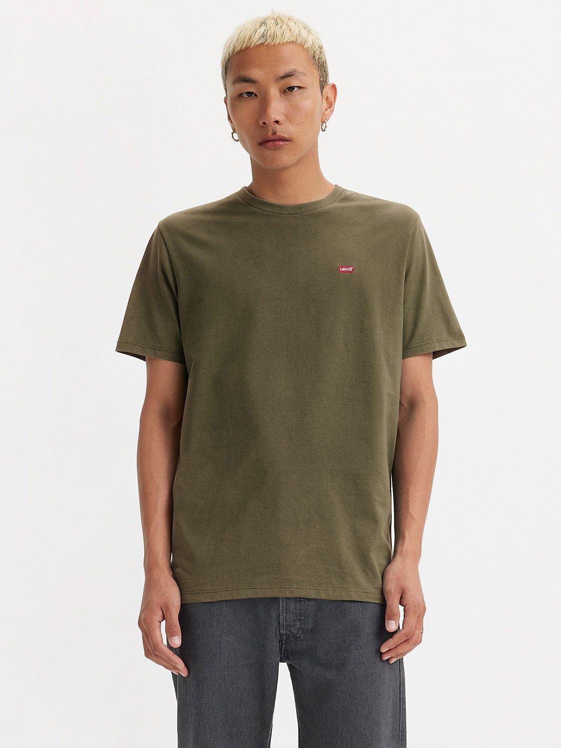 Product image 1 of 3, which shows Levi's Original Housemark T-Shirt, Olive, S