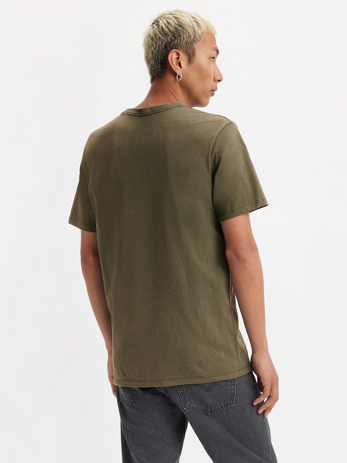 Product image 2 of 3, which shows Levi's Original Housemark T-Shirt, Olive, S