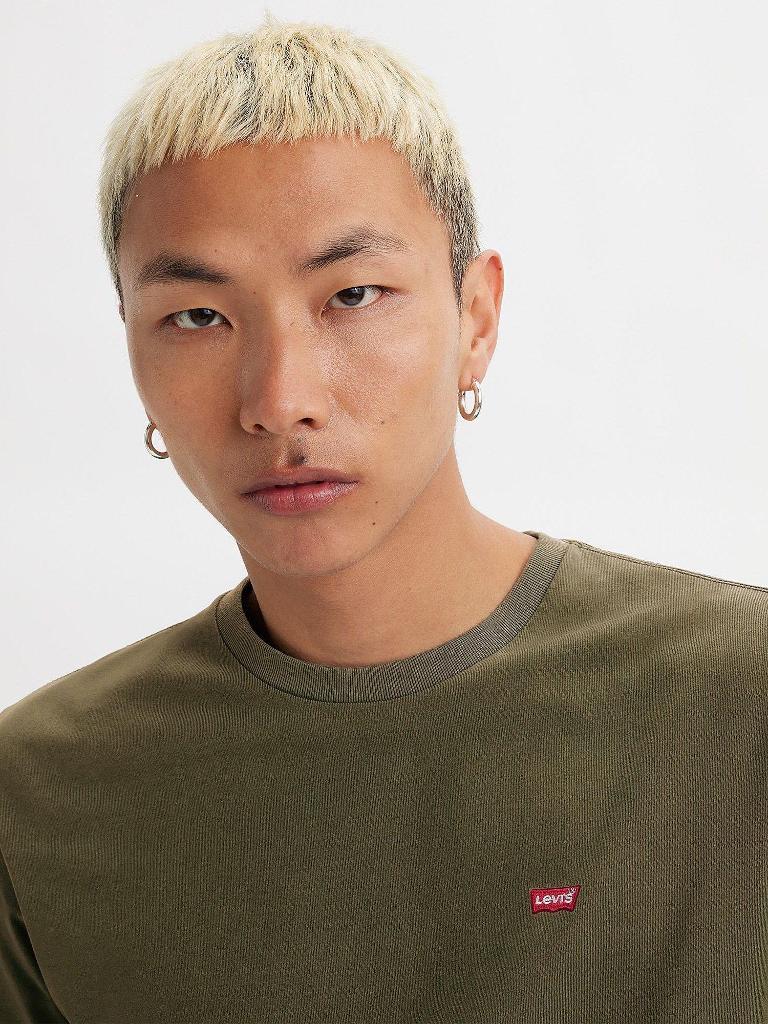 Product image 3 of 3, which shows Levi's Original Housemark T-Shirt, Olive, S