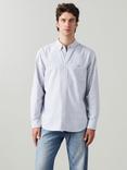 Levi's Cotton Regular Fit Stripe Button-Down Shirt, True Blue
