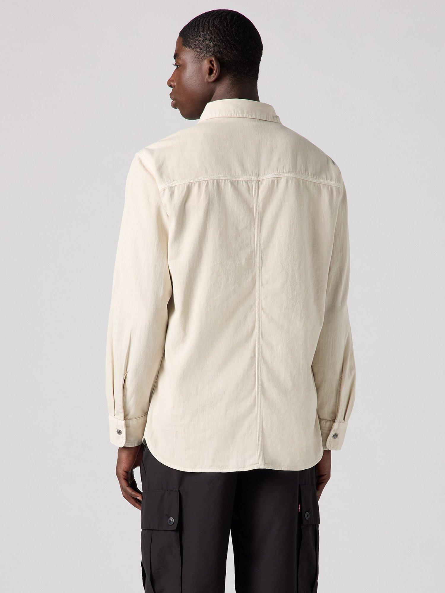 Product image 2 of 3, which shows Levi's Auburn Long Sleeve Worker Shirt, Silver Birch, S