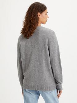 Levi's Wool Blend Housemark Sweater, Mid Tone Grey - view 2, Mid Tone Grey