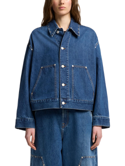 7 For All Mankind Cropped Denim Jacket, Le Blue, Le Blue