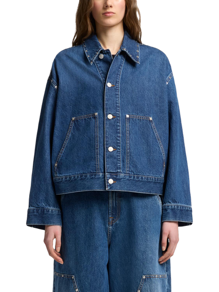 7 For All Mankind Cropped Denim Jacket, Le Blue, Le Blue