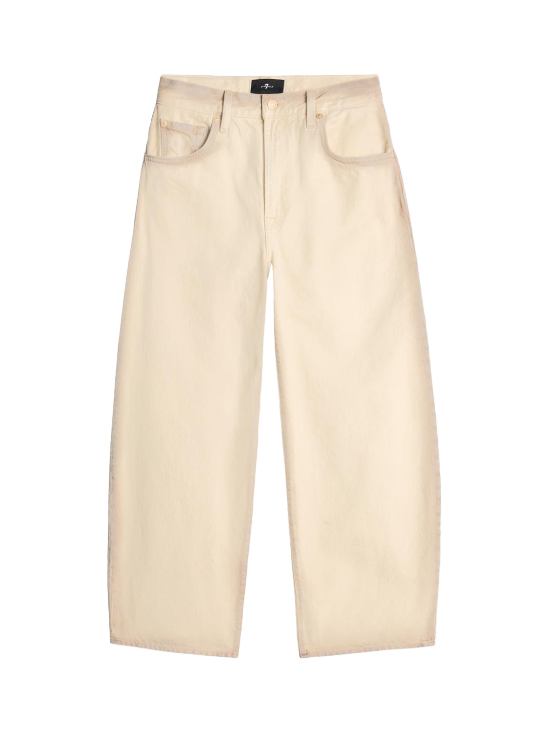 Product image 4 of 6, which shows 7 For All Mankind Bonnie Curvilinear Jeans, Sand Beach, 26