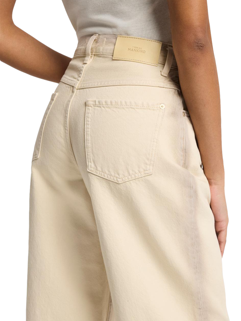 Product image 5 of 6, which shows 7 For All Mankind Bonnie Curvilinear Jeans, Sand Beach, 26