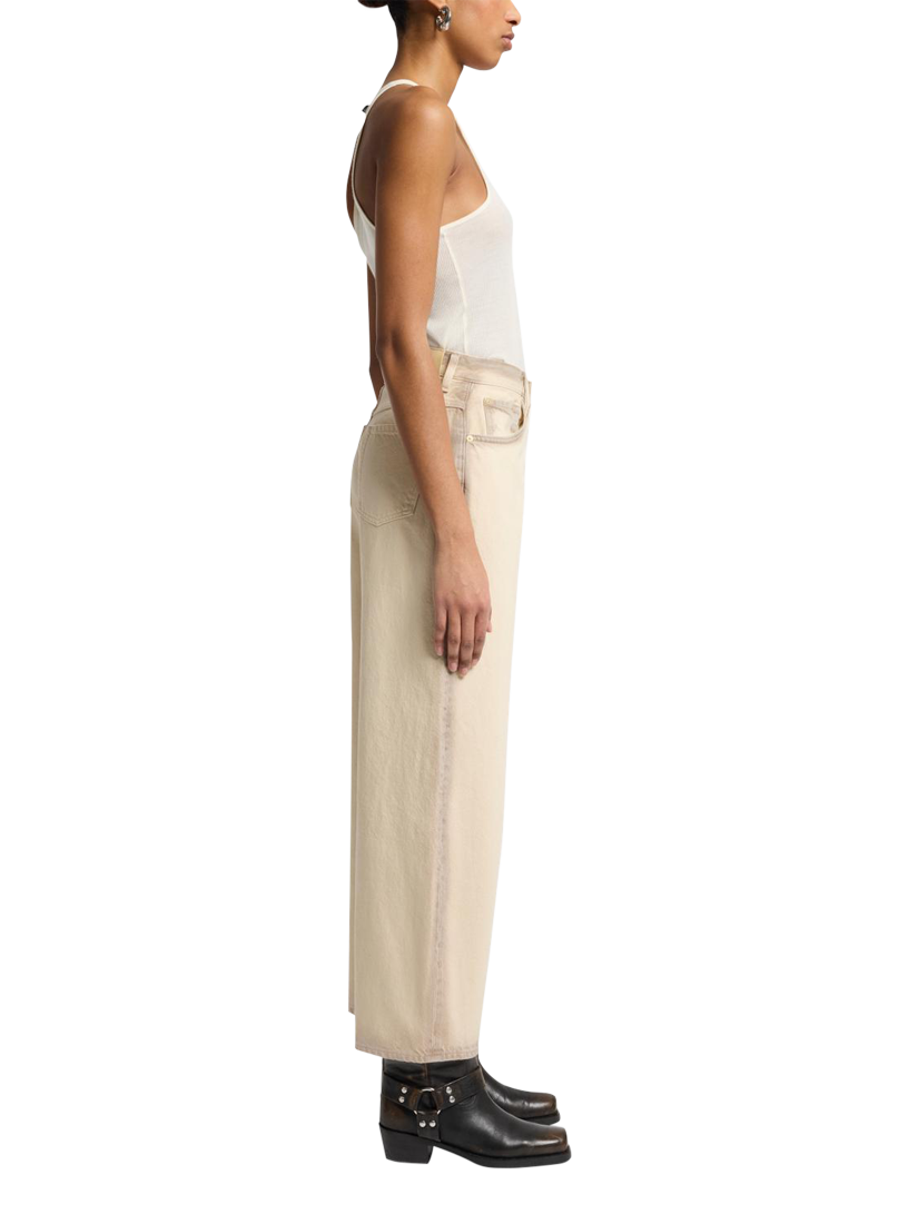 Product image 6 of 6, which shows 7 For All Mankind Bonnie Curvilinear Jeans, Sand Beach, 26