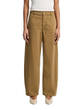 7 For All Mankind Bonnie Barrel-Leg Trousers, Twill Sand Storm
