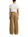 7 For All Mankind Bonnie Barrel-Leg Trousers, Twill Sand Storm