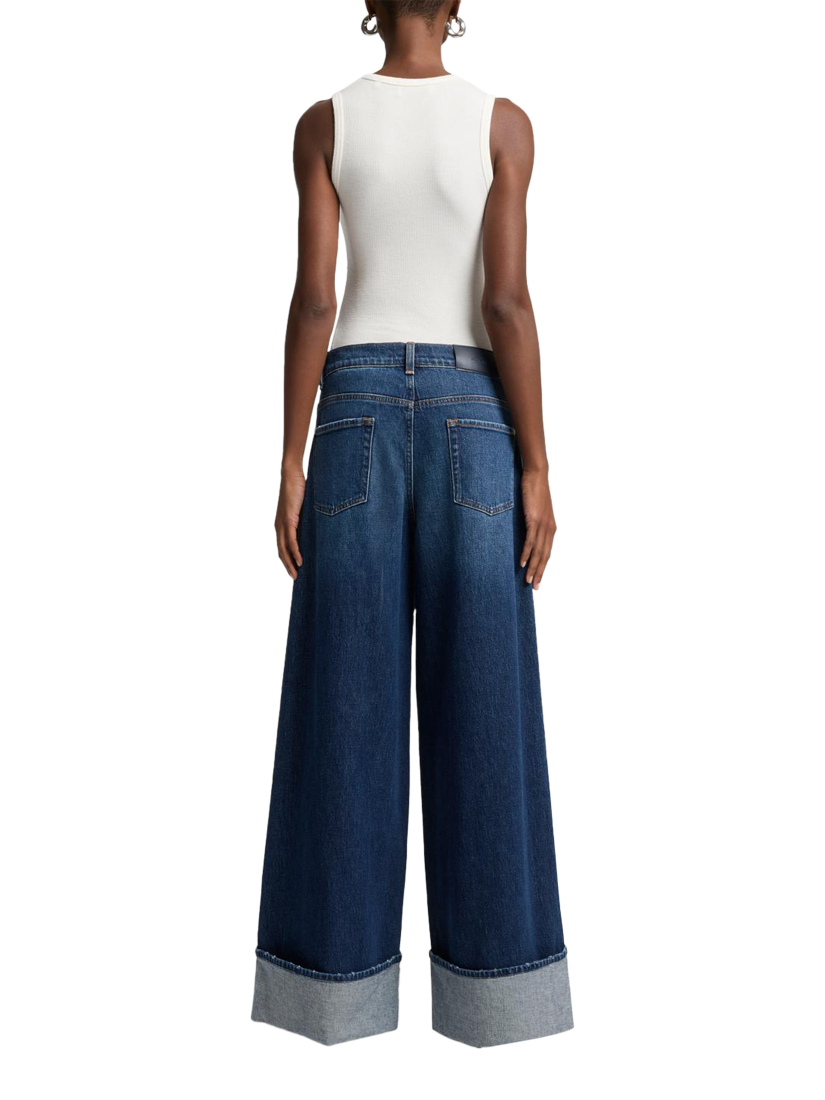 Product image 2 of 6, which shows 7 For All Mankind Marie Wide Leg Jeans, Artifact, 26