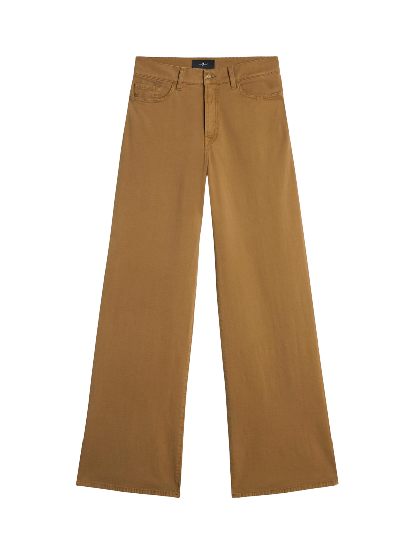 Product image 4 of 6, which shows 7 For All Mankind Lotta Wide Leg Jeans, Twill Sand Storm, 26