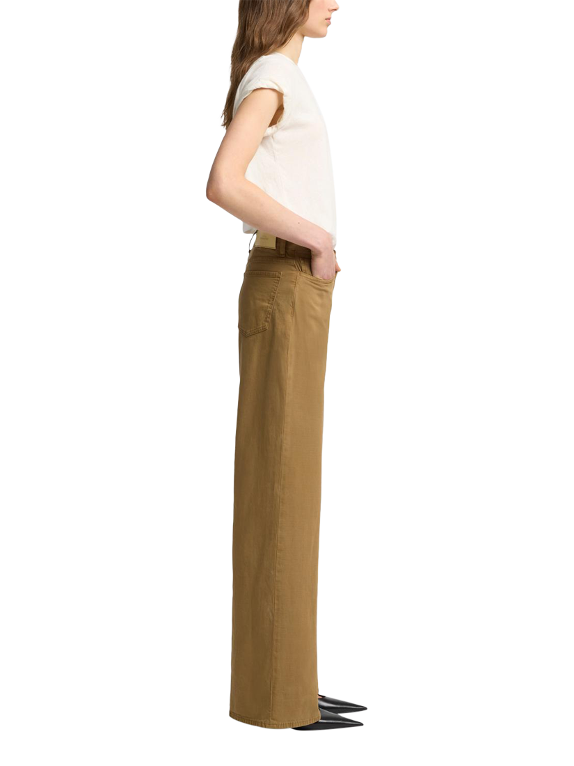 Product image 6 of 6, which shows 7 For All Mankind Lotta Wide Leg Jeans, Twill Sand Storm, 26