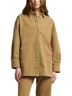 7 For All Mankind Nina Overshirt, Twill Sand Storm, Twill Sand Storm