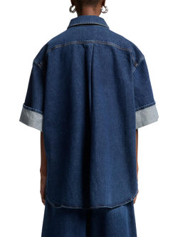 7 For All Mankind Nina Short Sleeve Overshirt, Artifact - view 2, Artifact