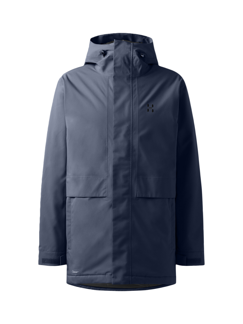 Product image 1 of 2, which shows Haglöfs Salix Mimic II Parka Jacket, Tarn Blue, S